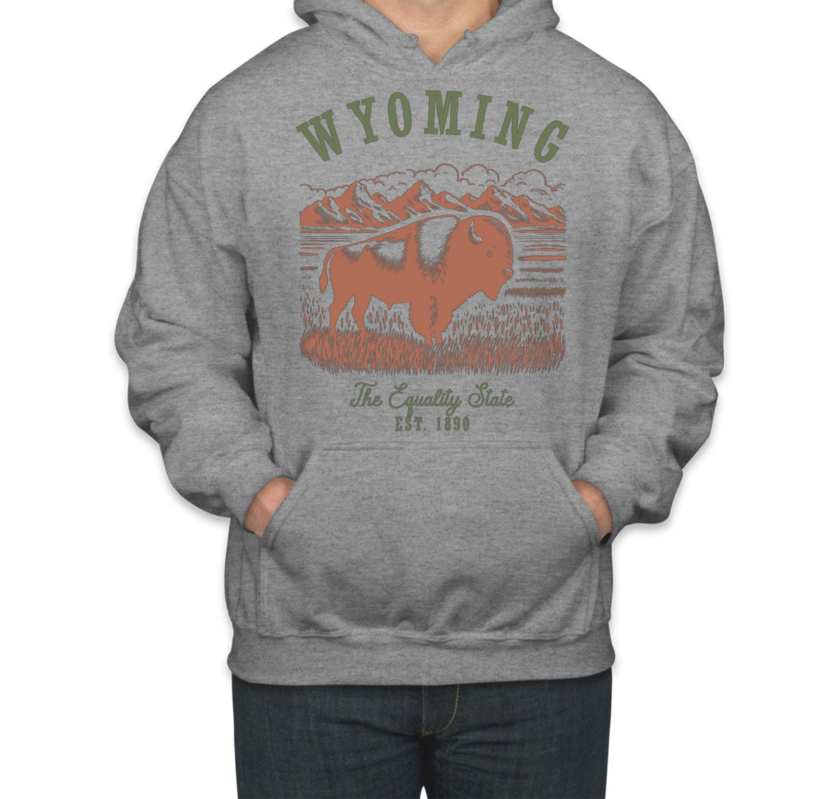 Wyoming State Vintage Unisex Hoodie