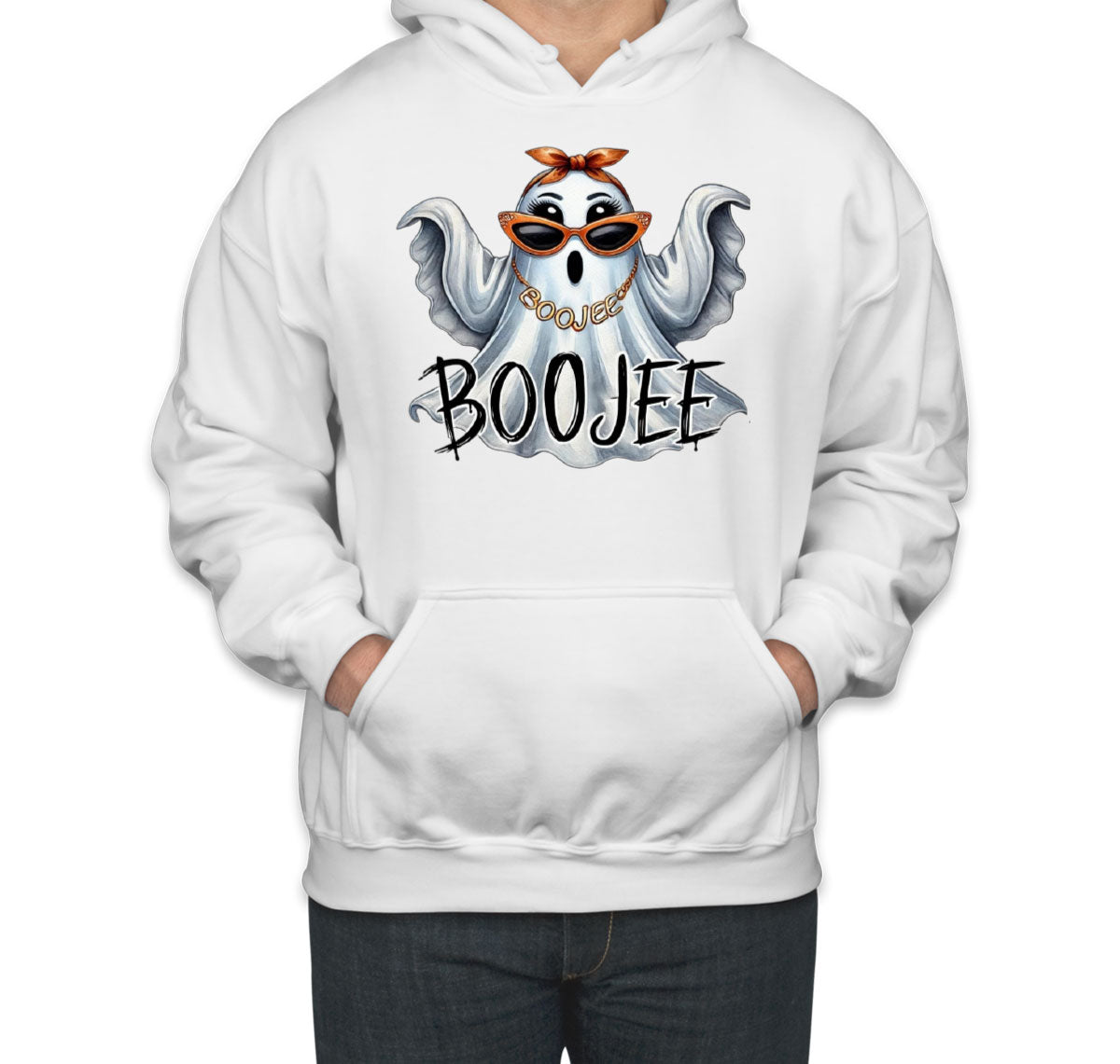 Boo Jee Cute Ghost Halloween Unisex Hoodie