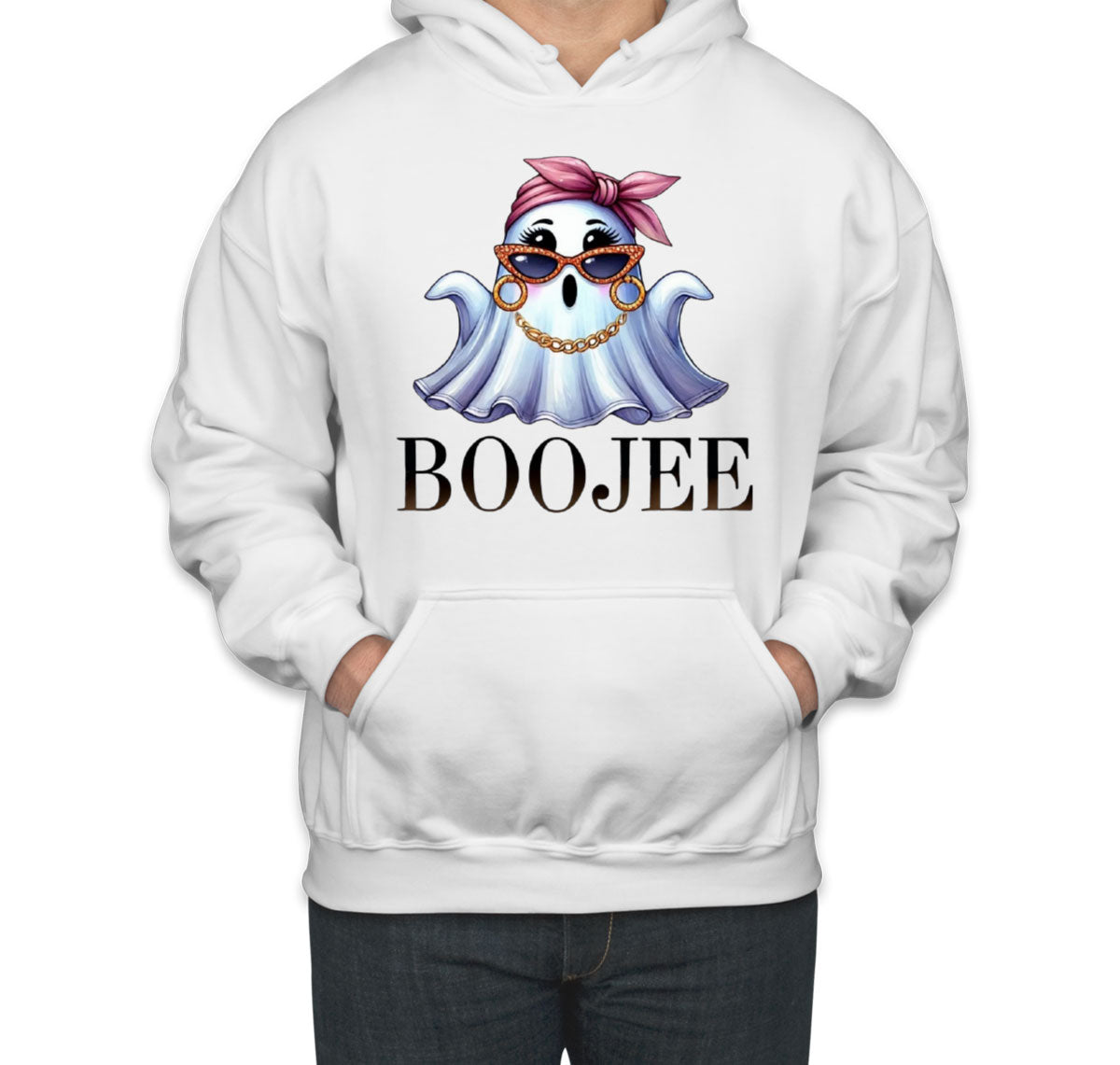 Boo Jee Cute Ghost Halloween Unisex Hoodie