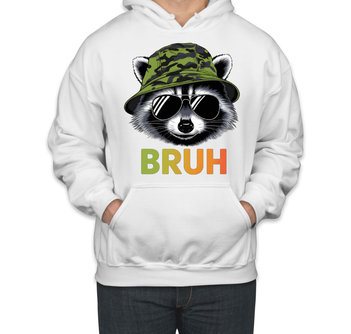 Cute Raccoon Bruh Unisex Hoodie