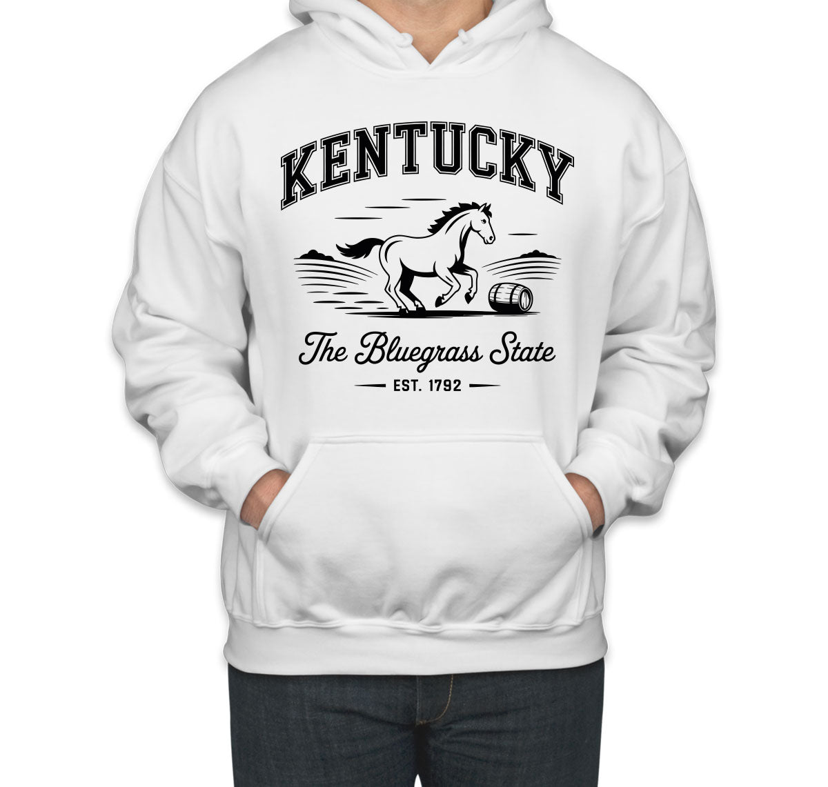 Kentucky Cityscape Illustration The Bluegrass State Unisex Hoodie