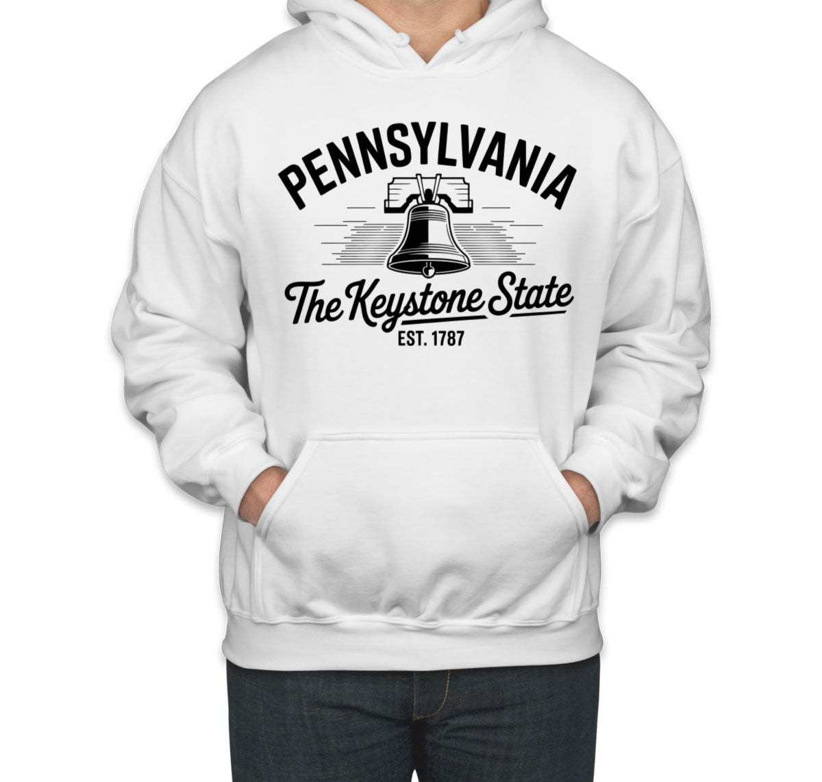 Pennsylvania Cityscape Illustration The Keystone State Unisex Hoodie