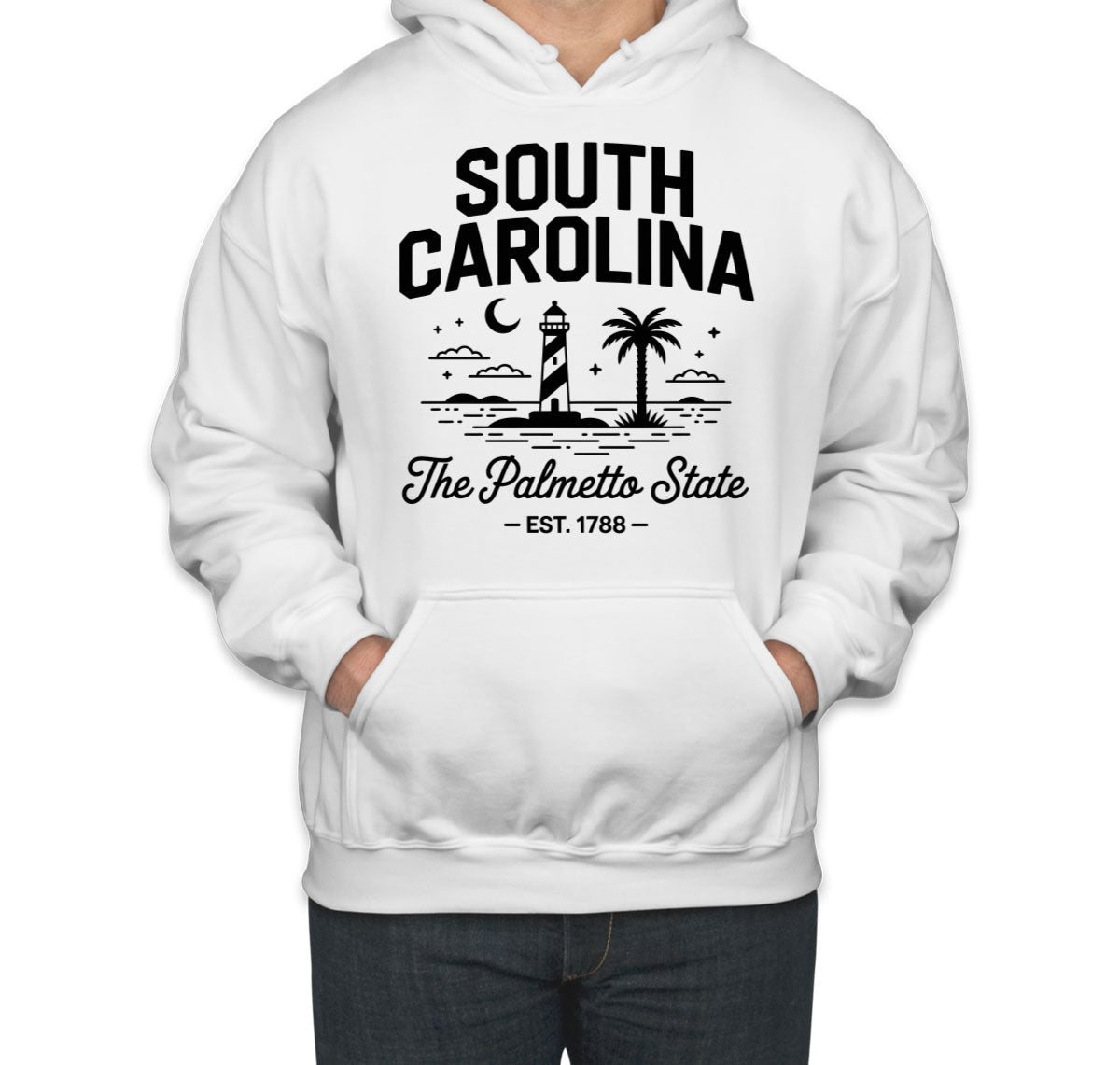 South Carolina Cityscape Illustration The Palmetto State Unisex Hoodie