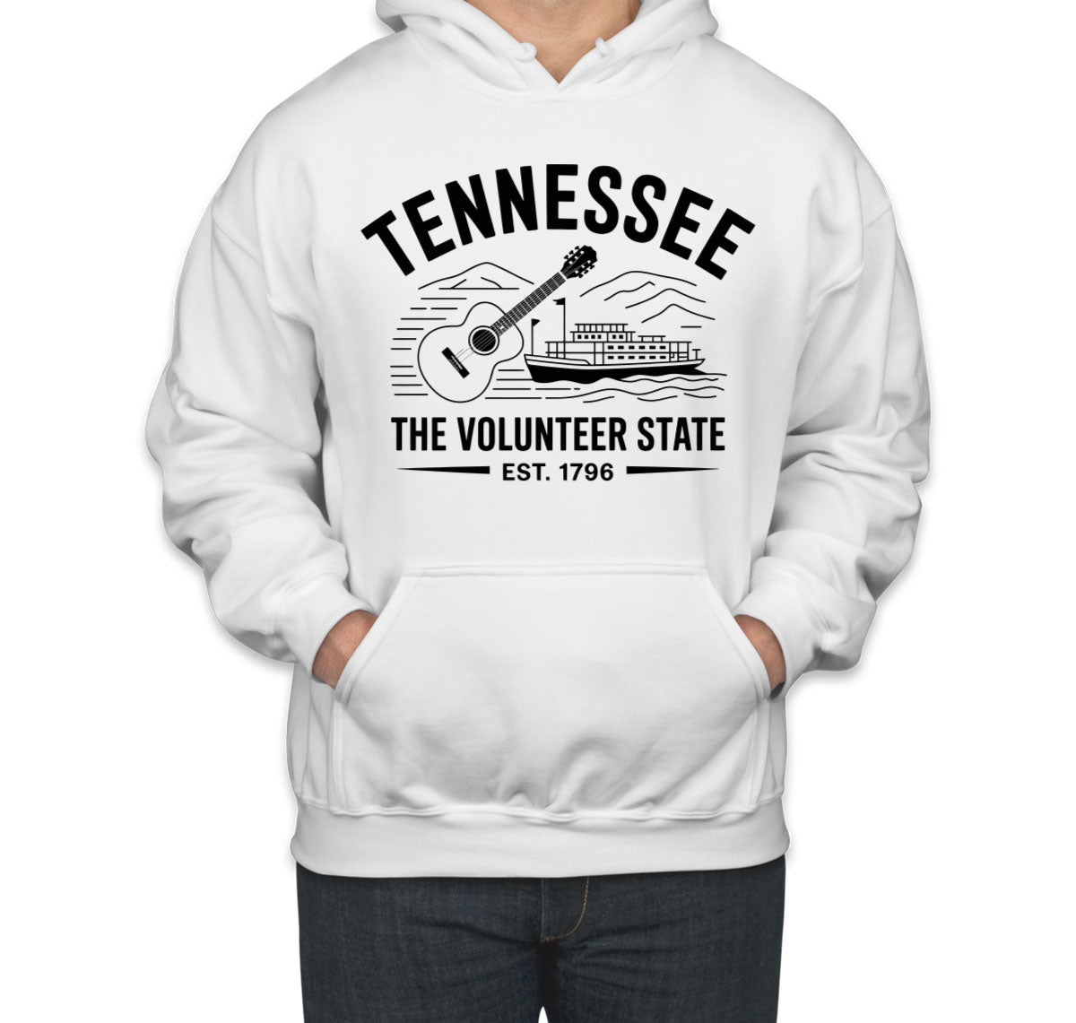 Tennessee Cityscape Illustration The Volunteer State Unisex Hoodie