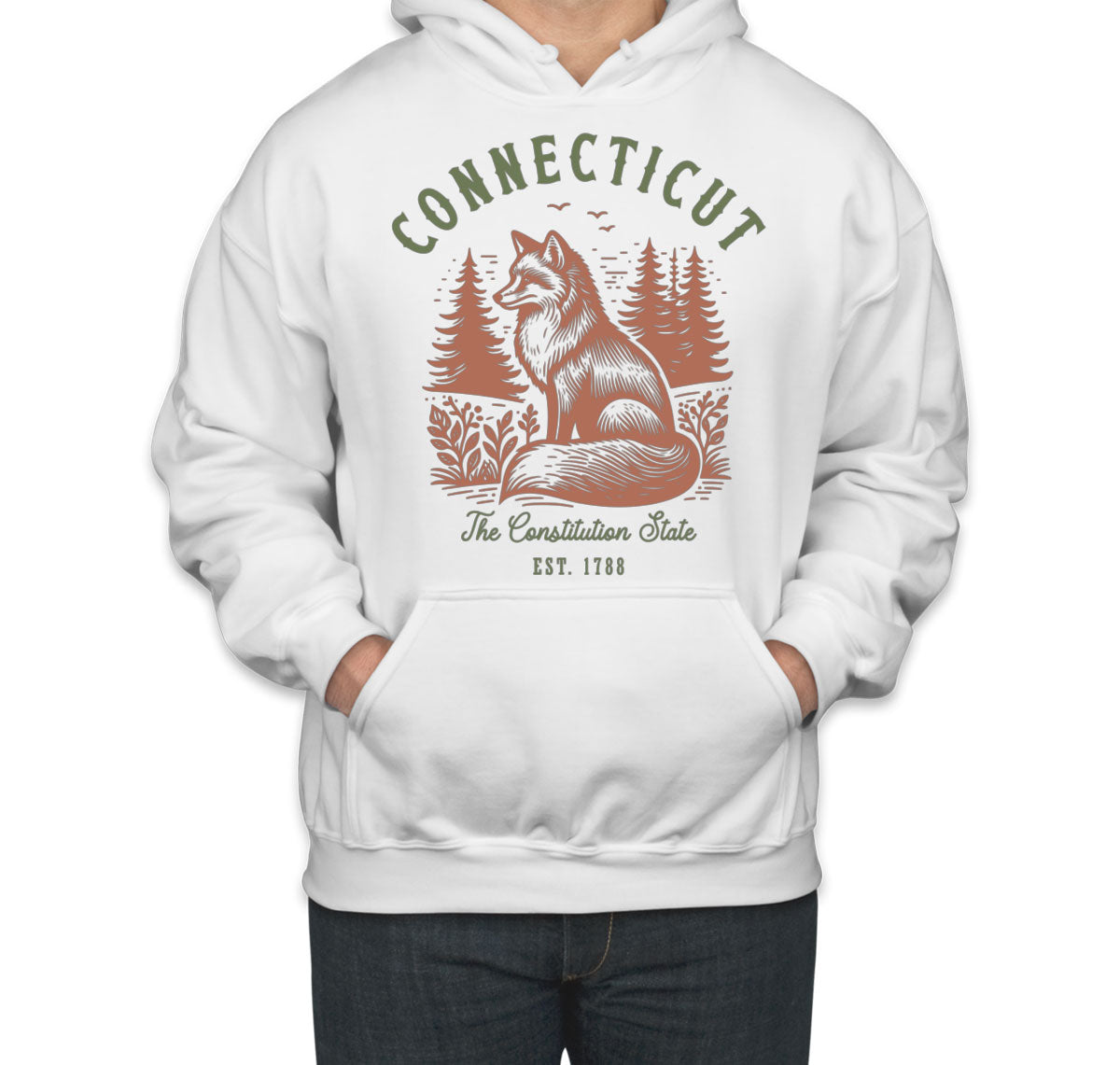 Connecticut State Vintage Unisex Hoodie