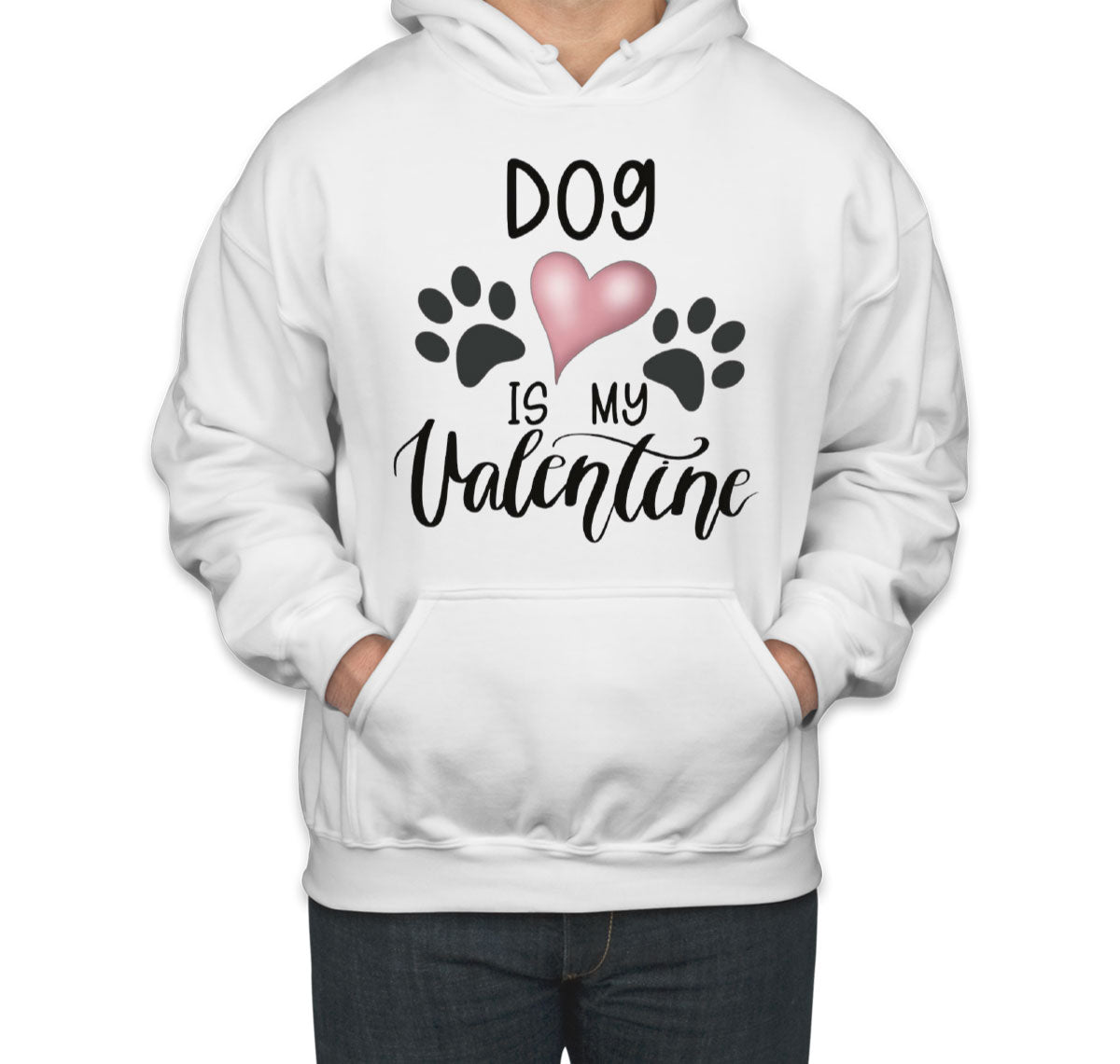 Dog Is My Valentine Unisex Hoodie