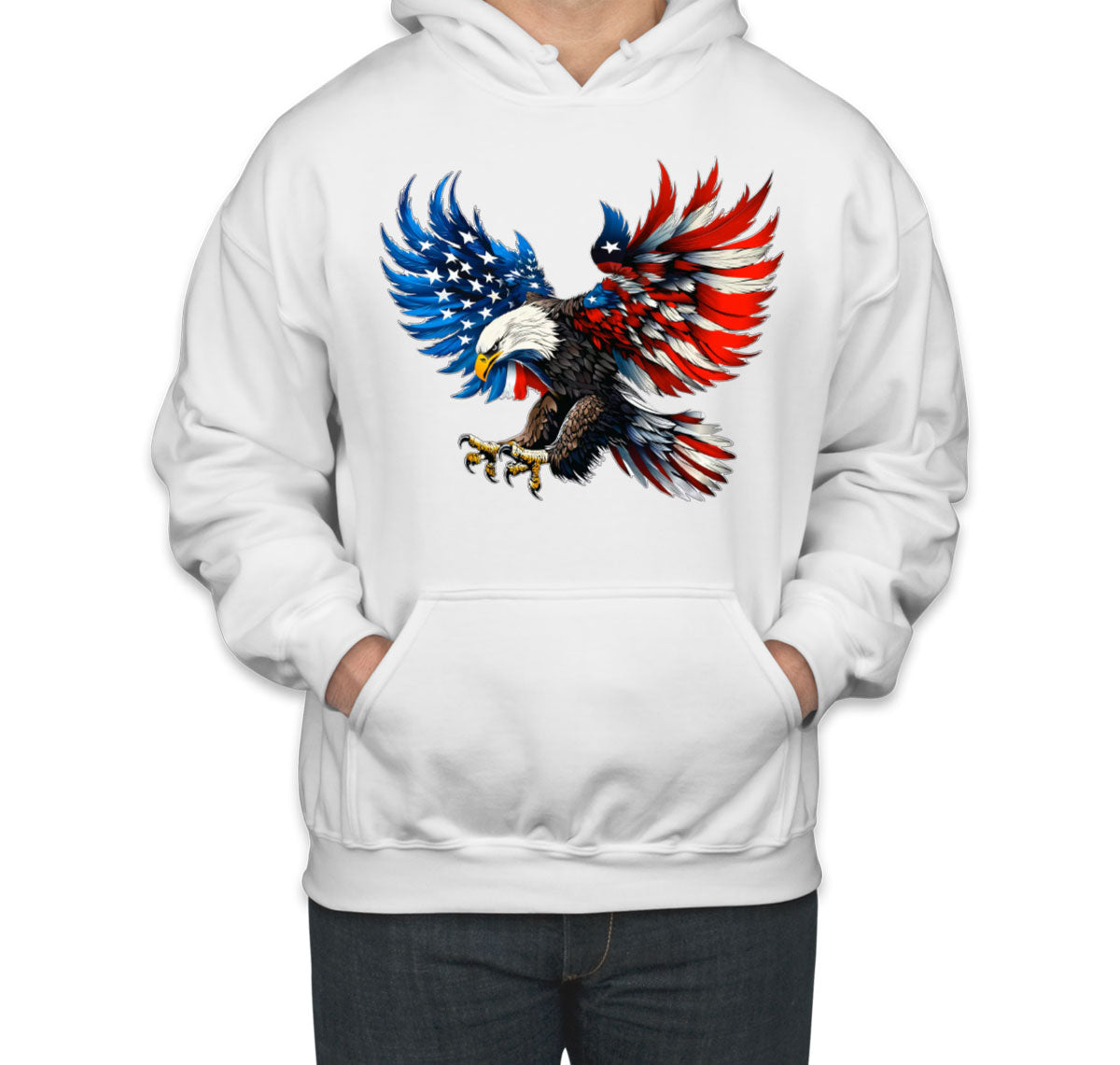 American Eagle Flag Independence Day Patriotic Unisex Hoodie
