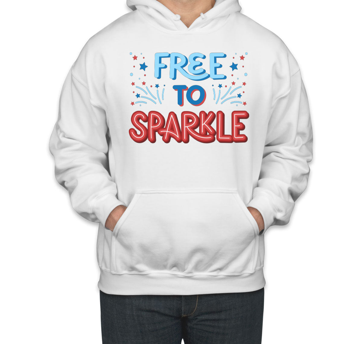 Free To Sparkle Patriotic Unisex Hoodie