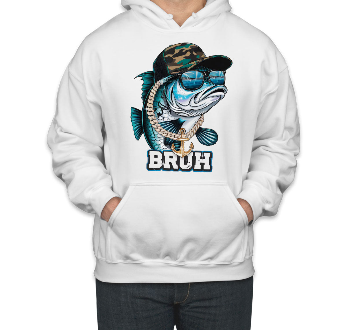 Funny Bass Fishing Unisex Hoodie