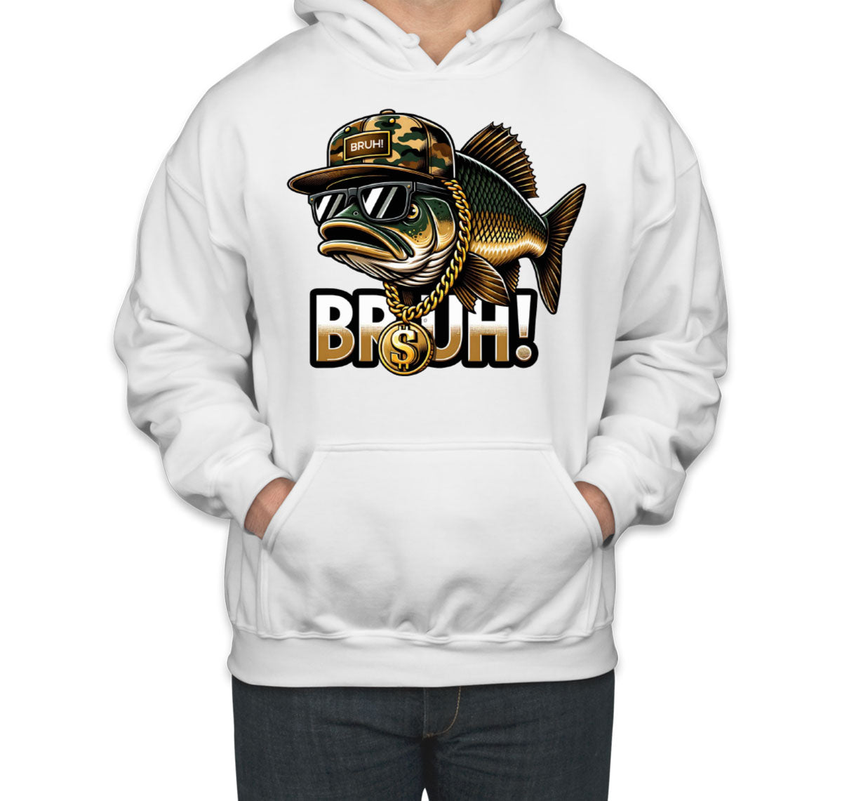 Funny Bass Fishing Unisex Hoodie