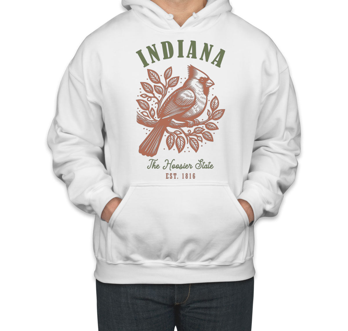 Indiana State Vintage Unisex Hoodie