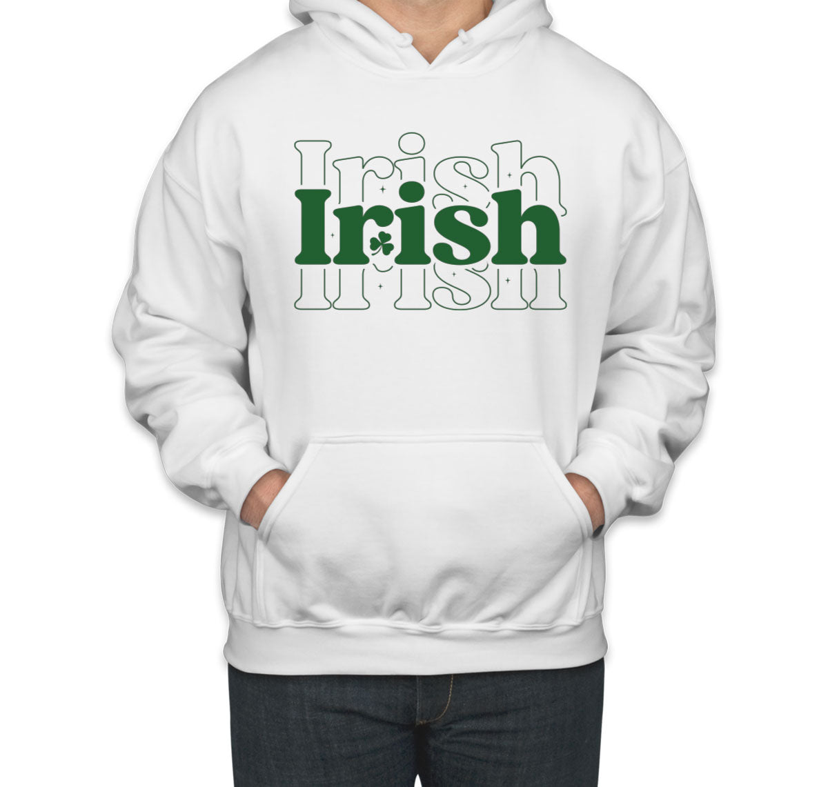 Irish Typography St. Patrick's Day Unisex Hoodie