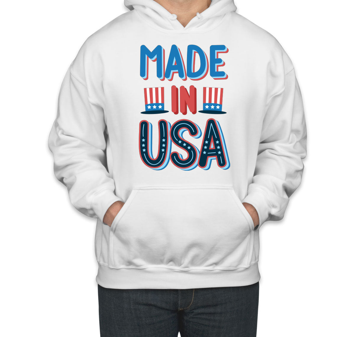 Made In USA Patriotic Unisex Hoodie