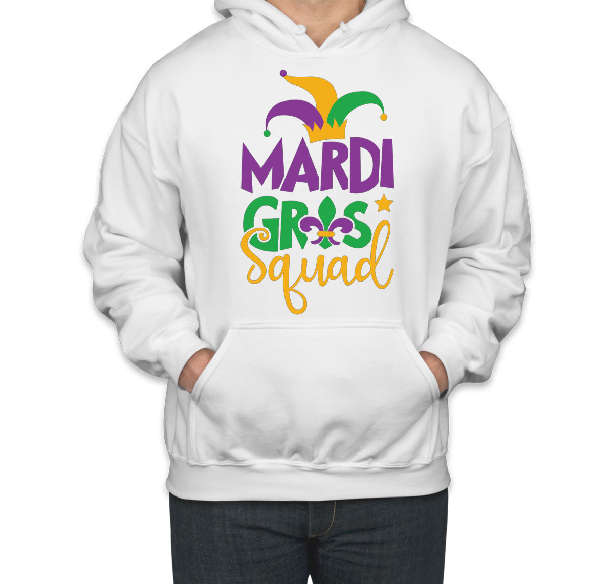 Mardi Gras Squad Unisex Hoodie