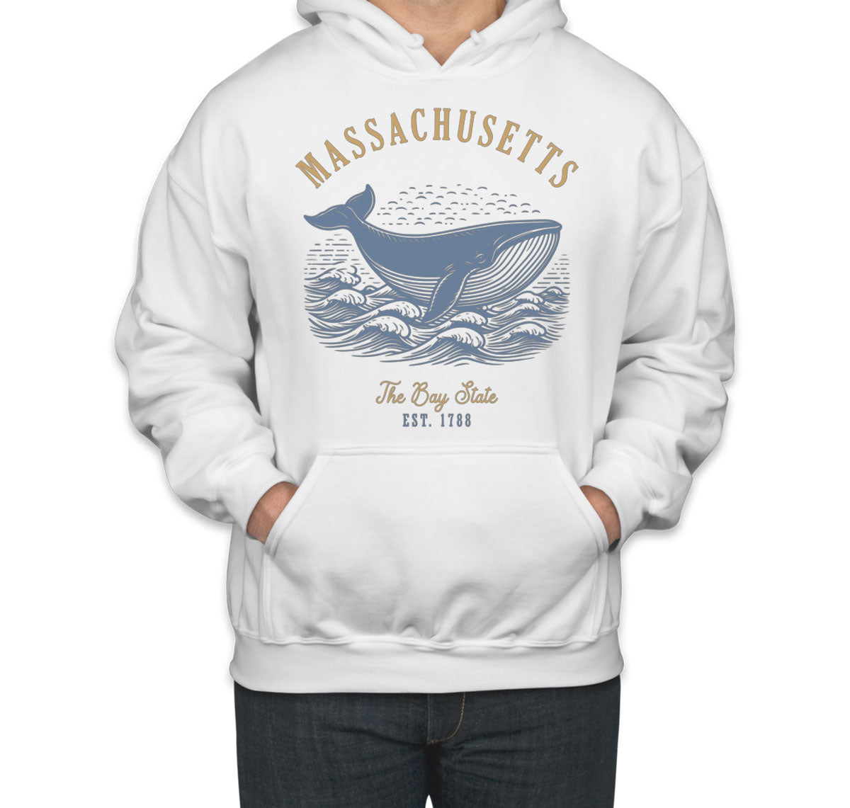 Massachusetts State Vintage Unisex Hoodie