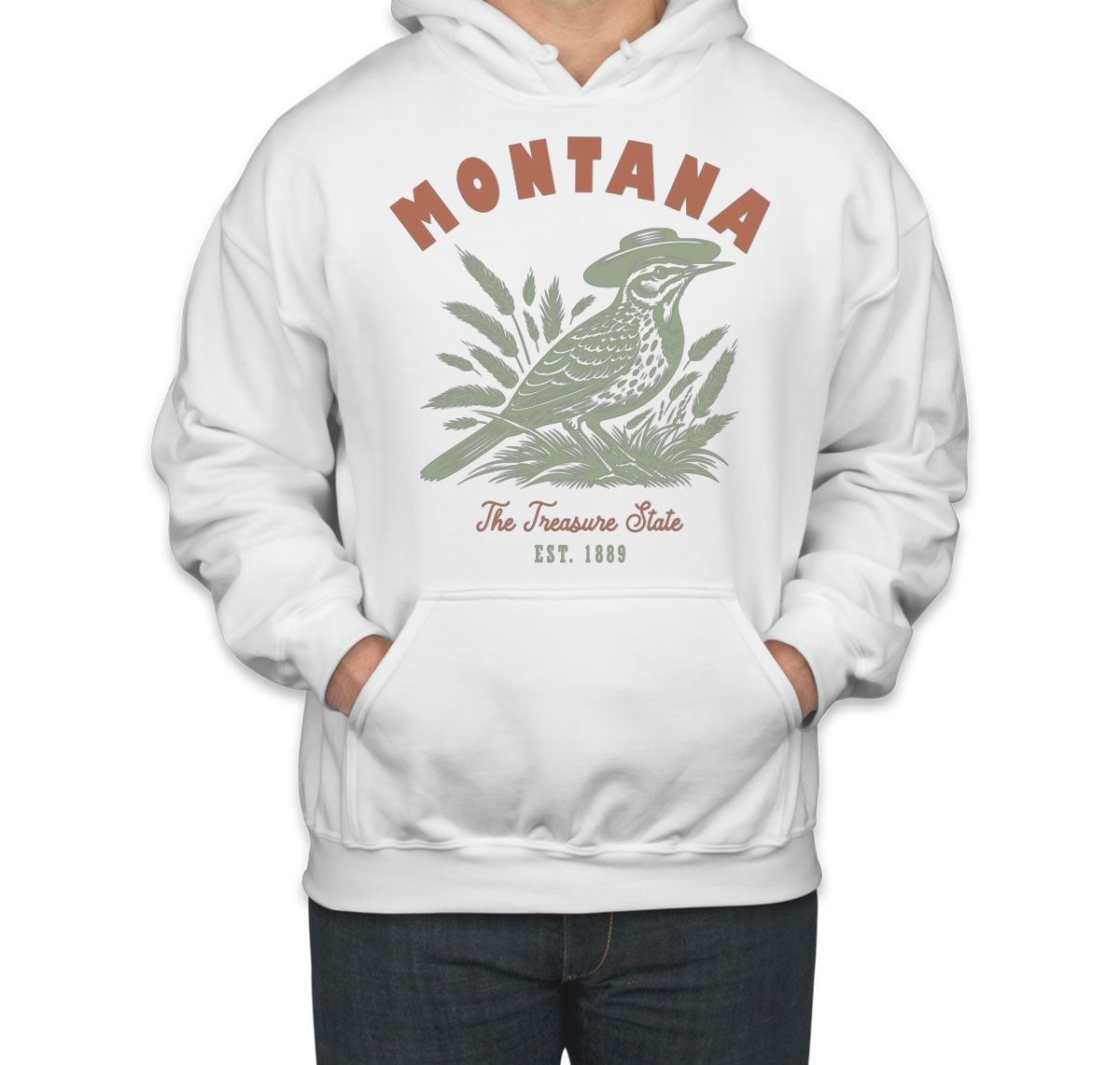 Montana State Vintage Unisex Hoodie