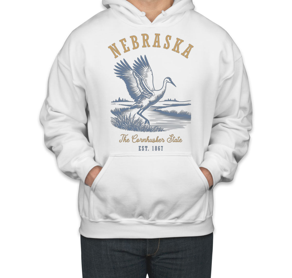 Nebraska State Vintage Unisex Hoodie