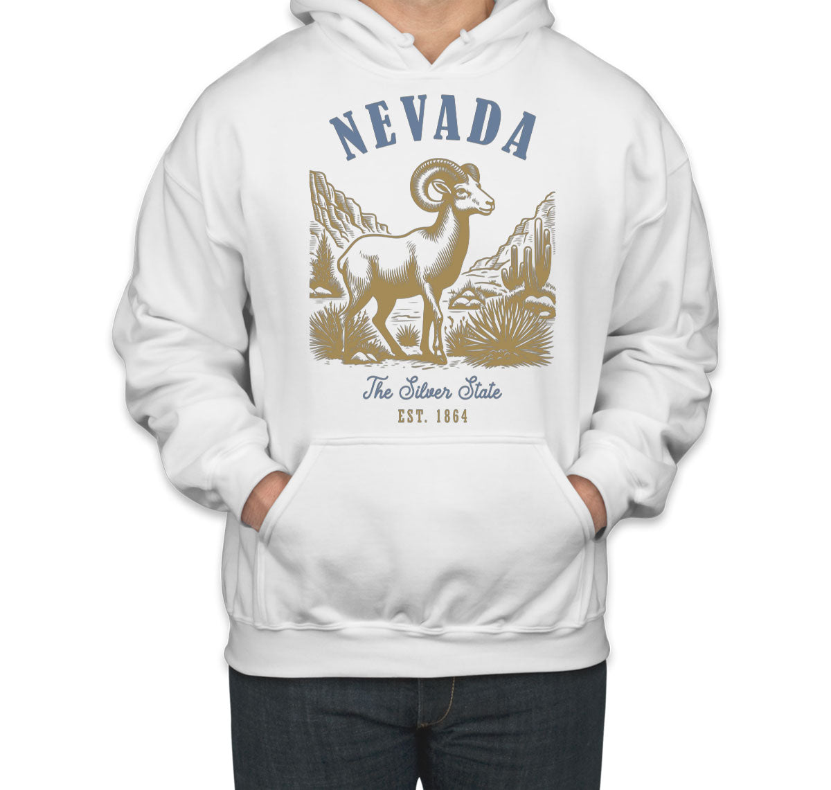 Nevada State Vintage Unisex Hoodie