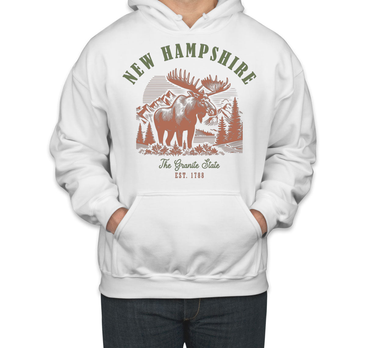New Hampshire State Vintage Unisex Hoodie