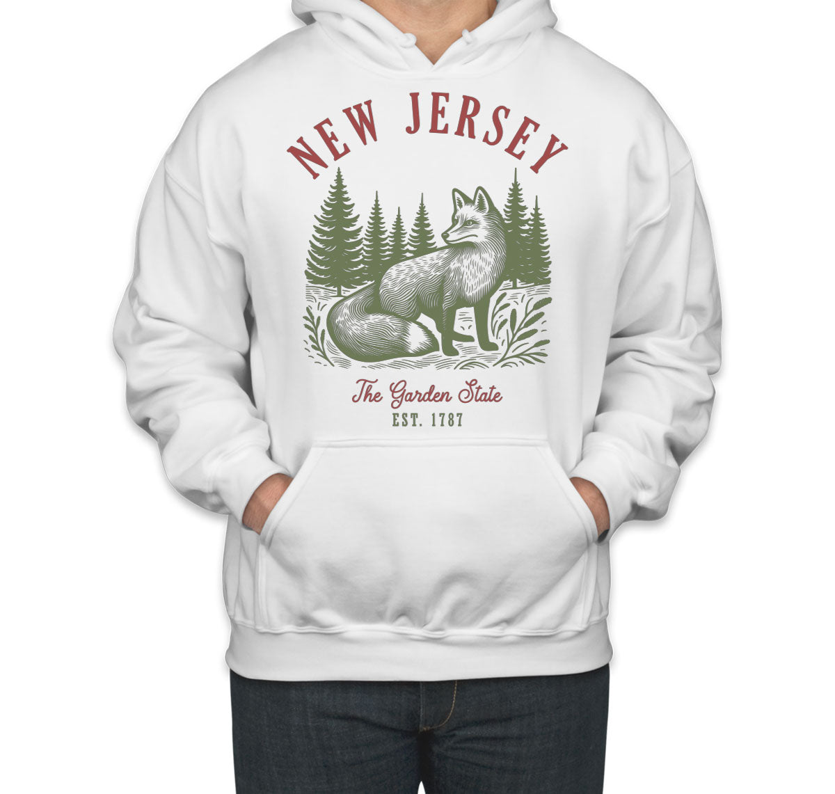 New Jersey State Vintage Unisex Hoodie