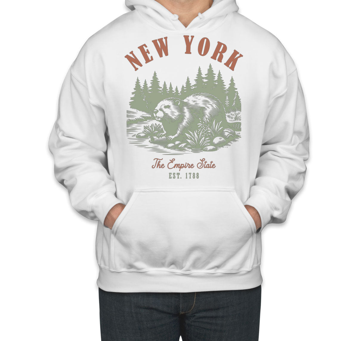 New York State Vintage Unisex Hoodie