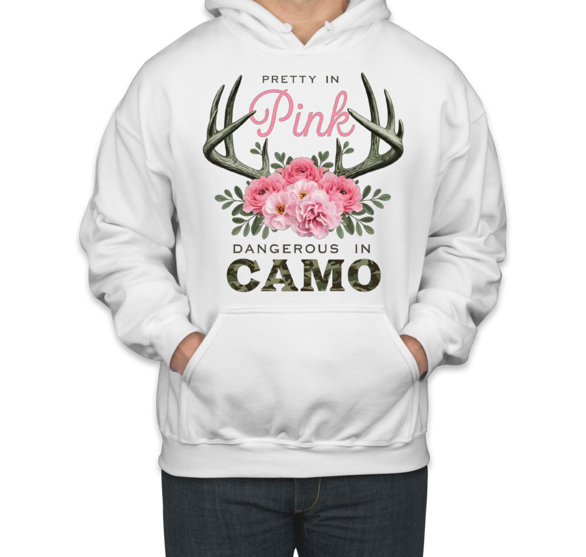 Pretty In Pink Dangerous In Camo Hunting Unisex Hoodie