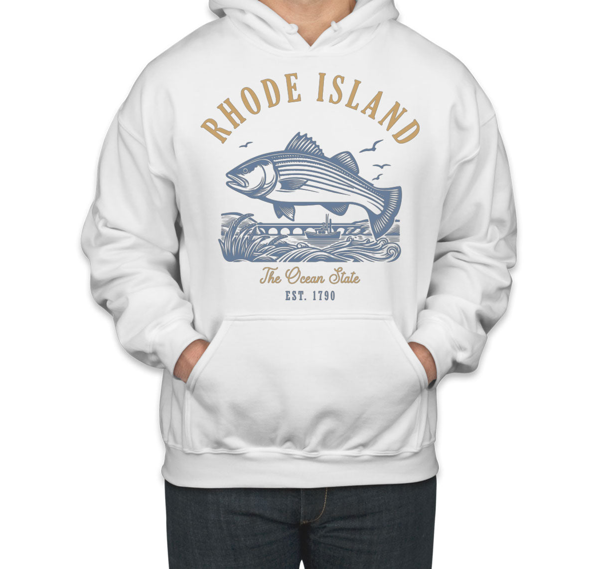 Rhode Island State Vintage Unisex Hoodie