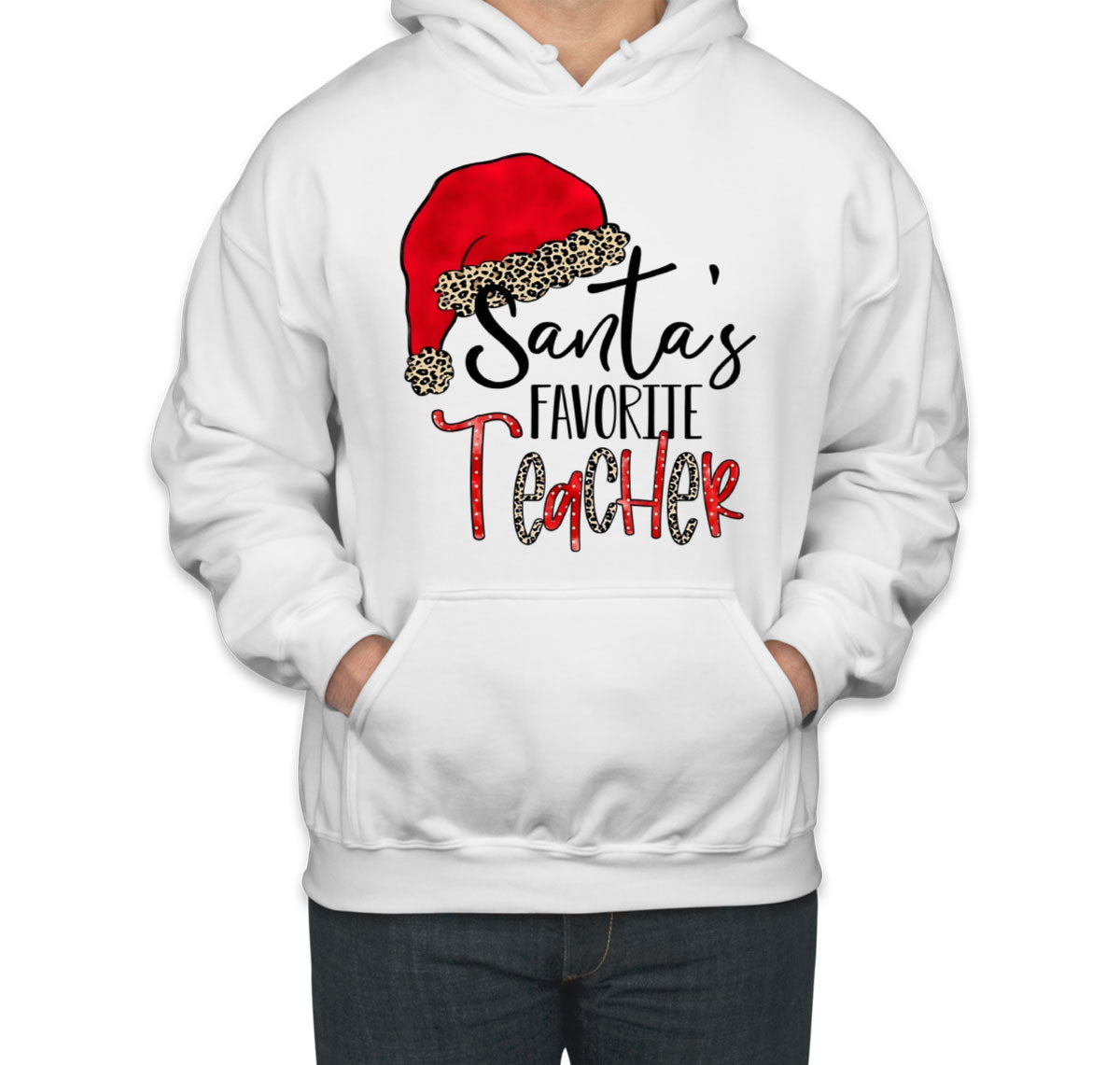 Santa's Favorite Teacher Unisex Hoodie