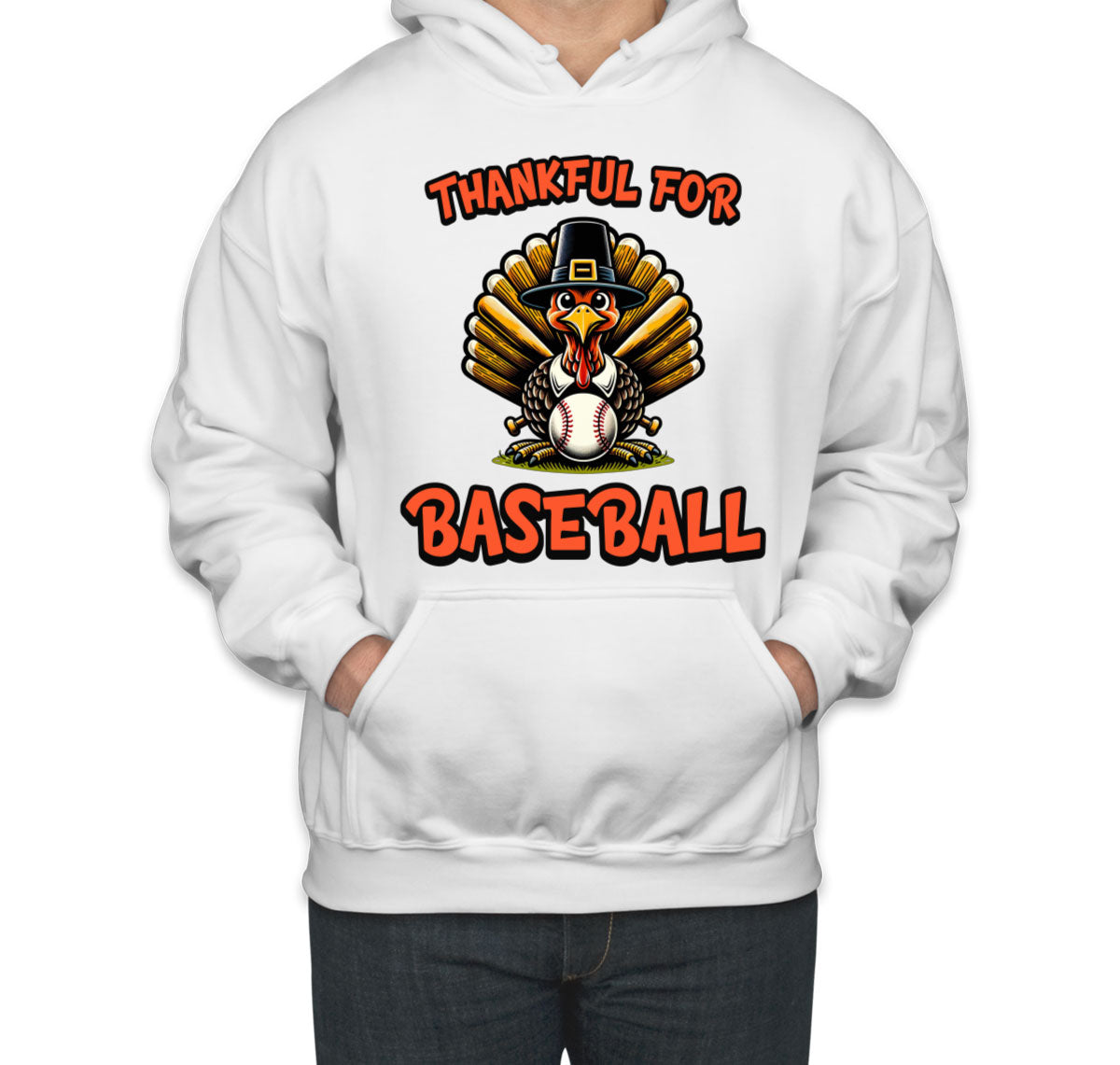 Thankful For Baseball Unisex Hoodie