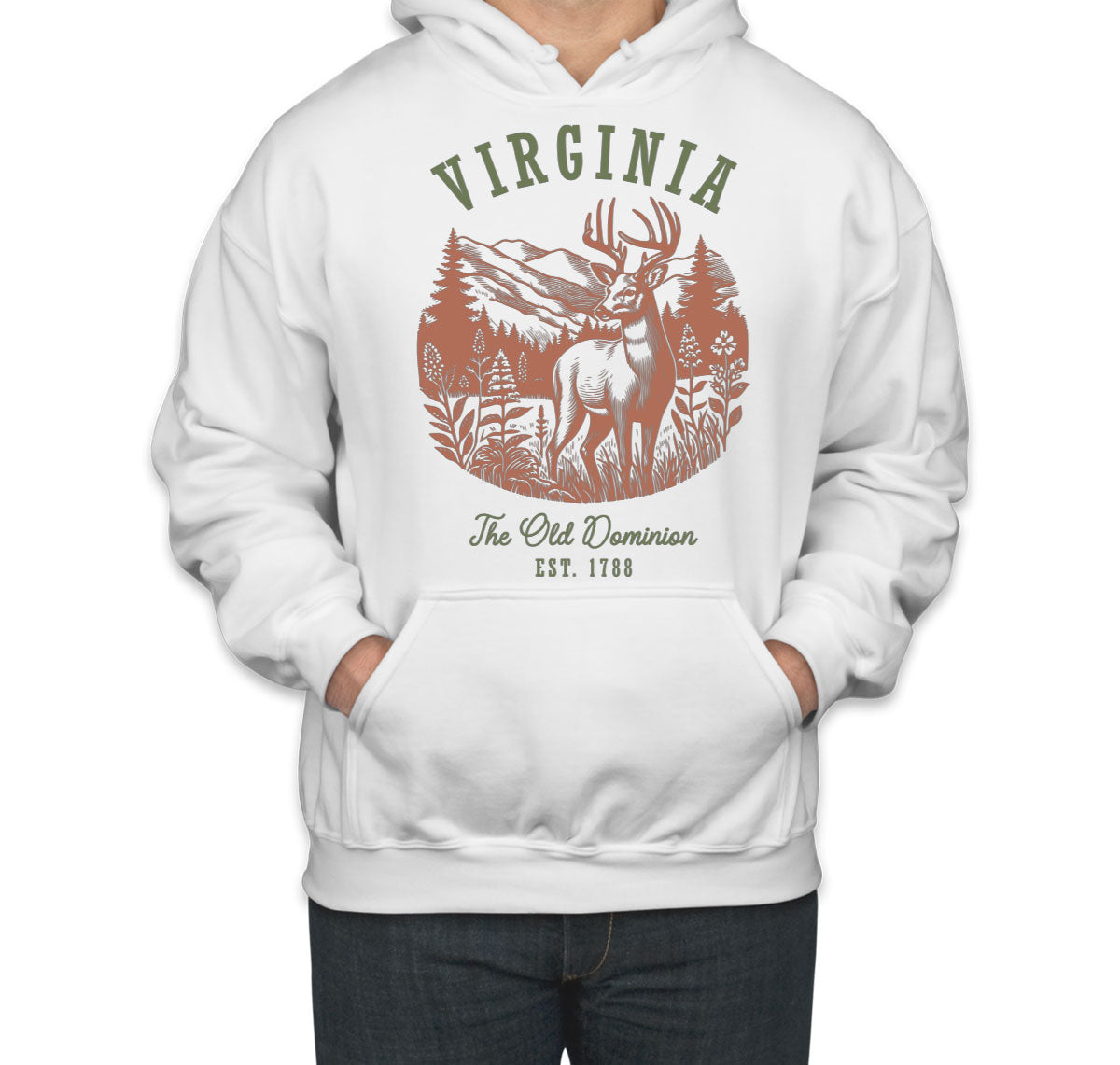 Virginia State Vintage Unisex Hoodie