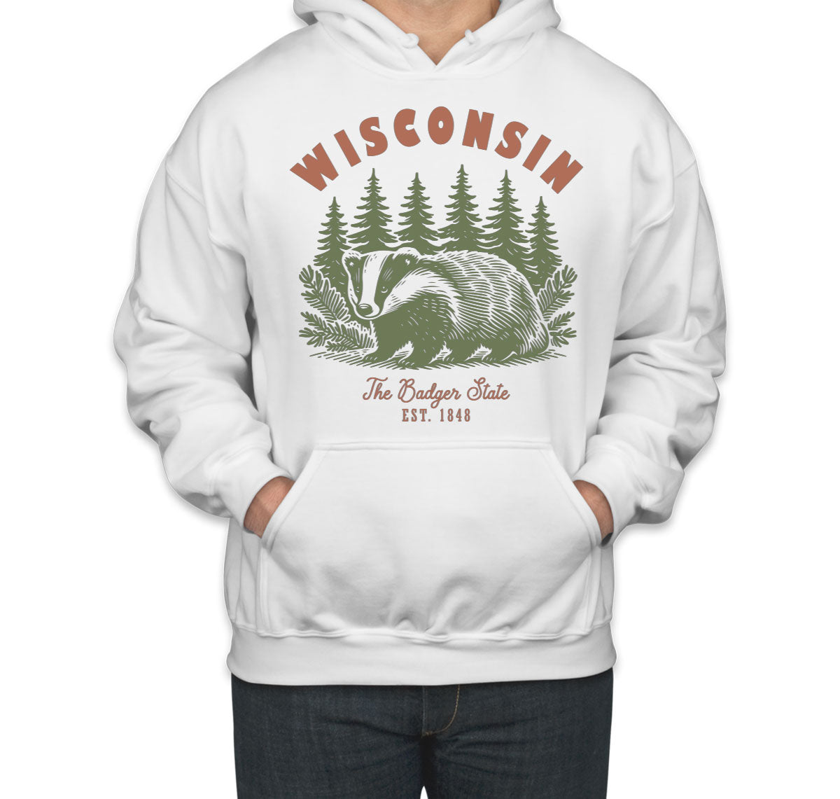 Wisconsin State Vintage Unisex Hoodie