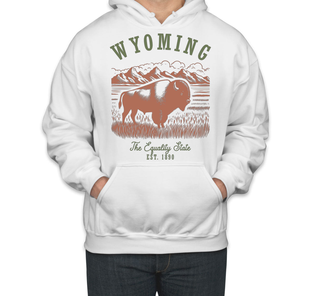Wyoming State Vintage Unisex Hoodie