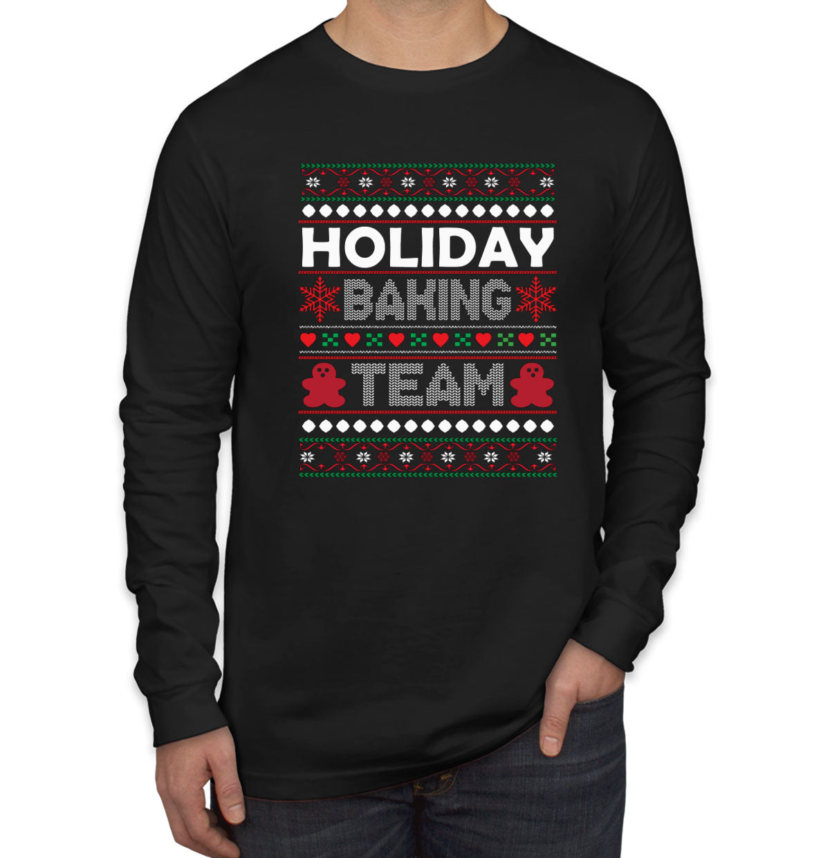 Holiday Baking Team Men's Long Sleeve Shirt