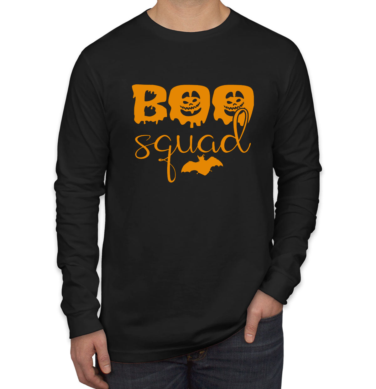 Boo Squad Halloween Men's Long Sleeve Shirt