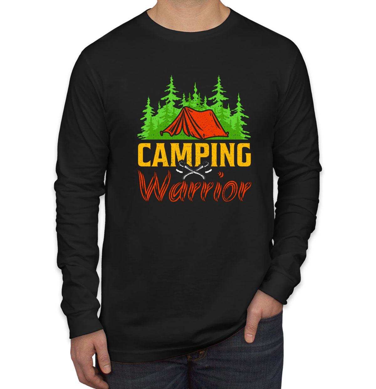 Camping Warrior Men's Long Sleeve Shirt