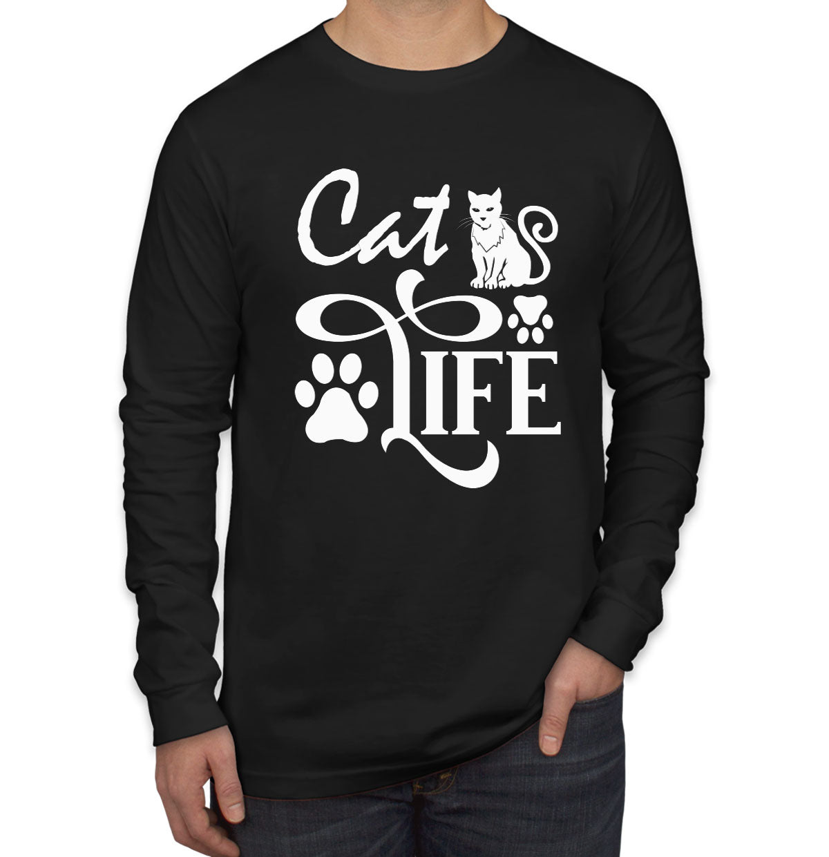 Cat Life Men's Long Sleeve Shirt