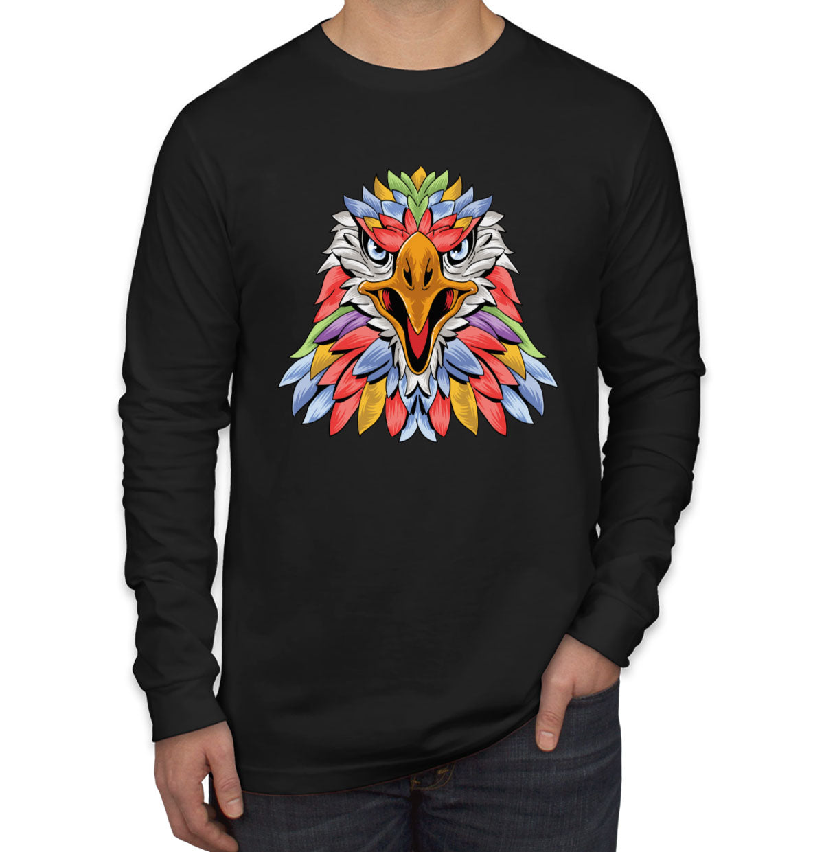 Colorful Eagle Long Sleeve Shirt