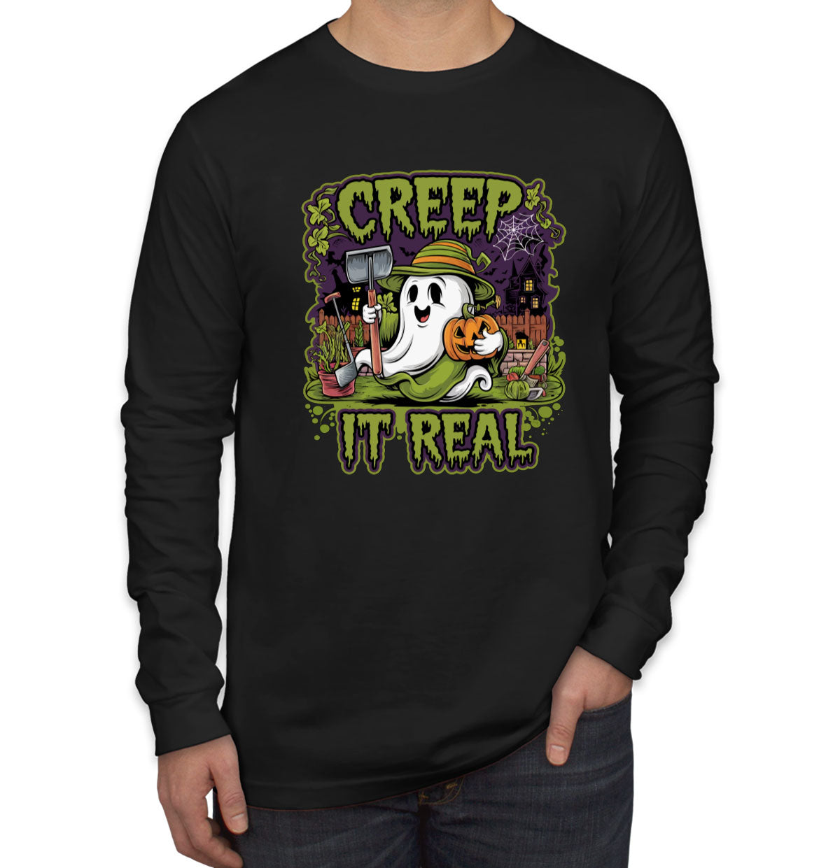 Creep It Real Men's Long Sleeve Shirt