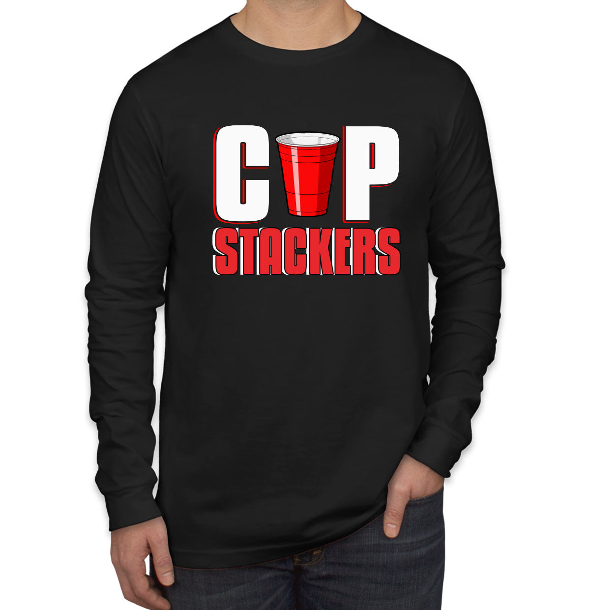 Cup Stackers Speed Stucking Sport Men's Long Sleeve Shirt