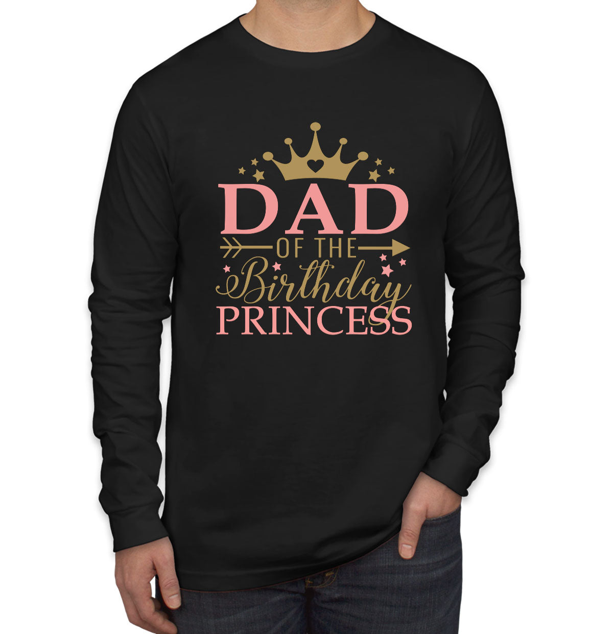 Dad Of The Birthday Princess Men's Long Sleeve Shirt