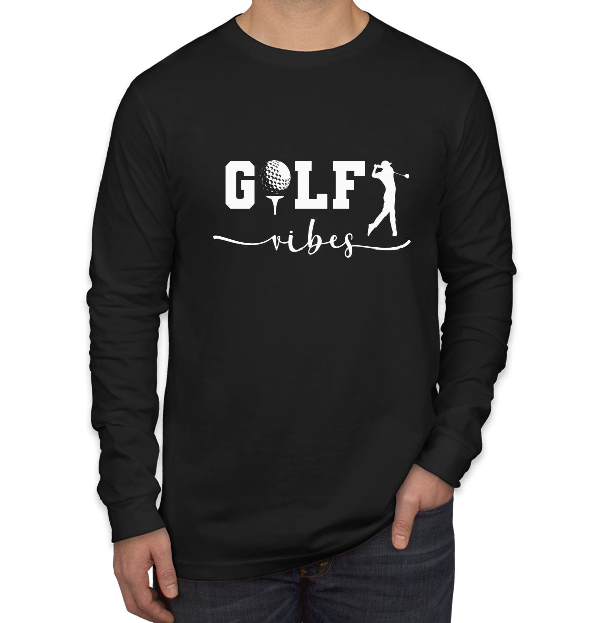 Golf Vibes Men's Long Sleeve Shirt