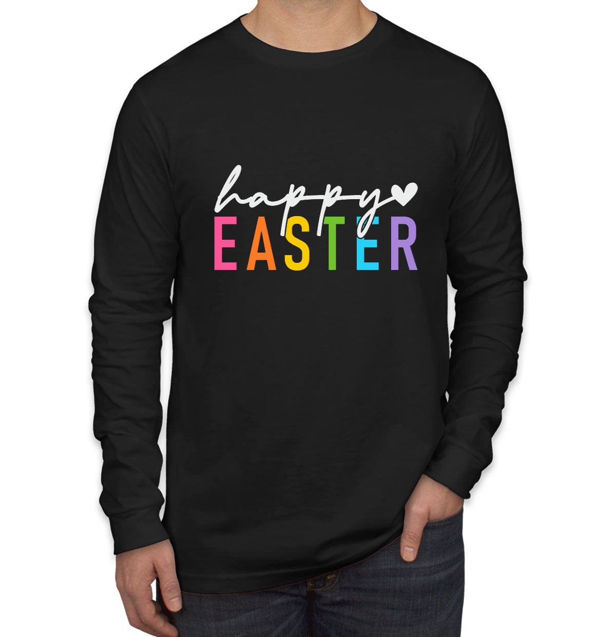 Happy Easter Men's Long Sleeve Shirt