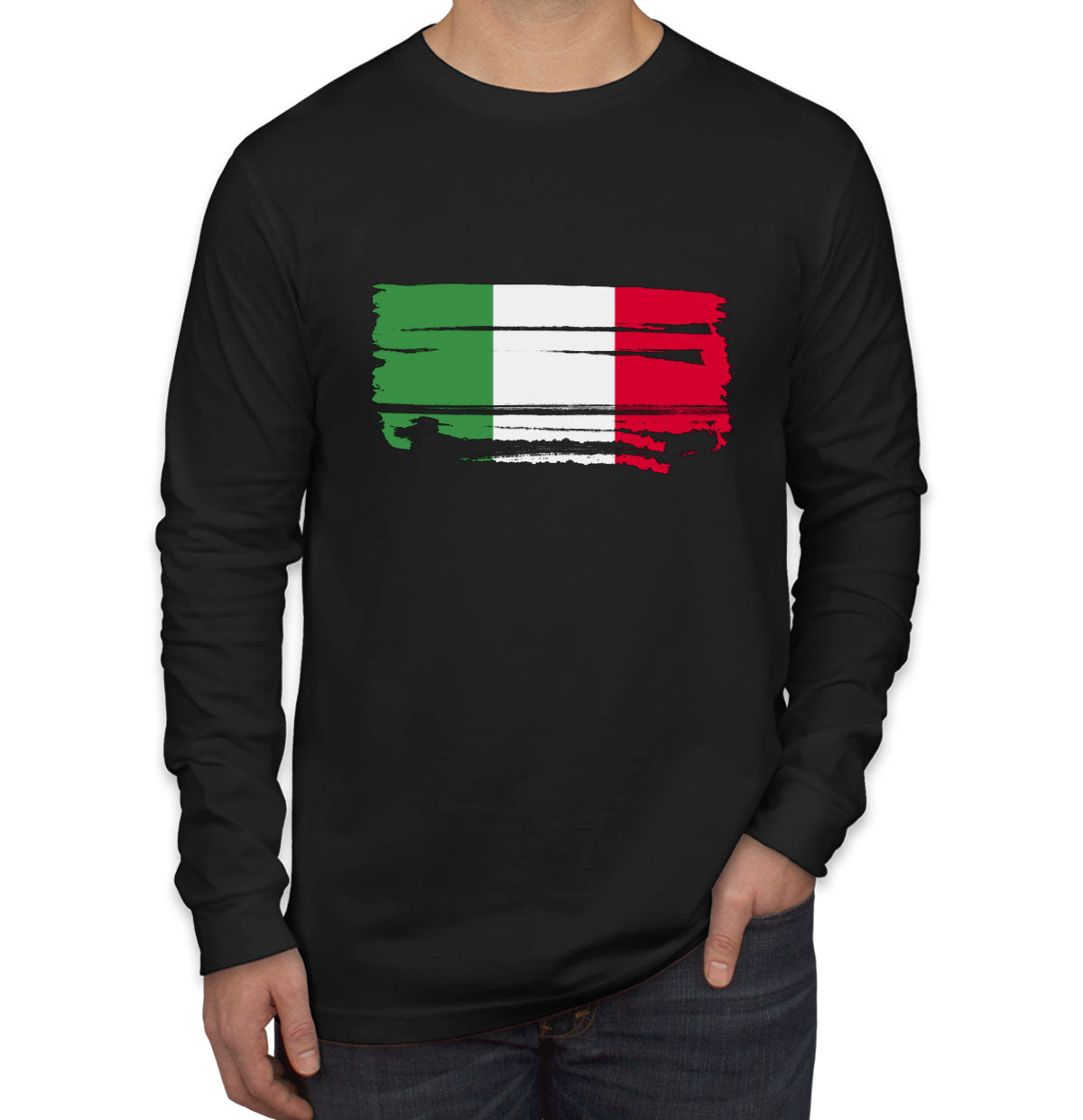 Italy Flag Long Sleeve Shirt