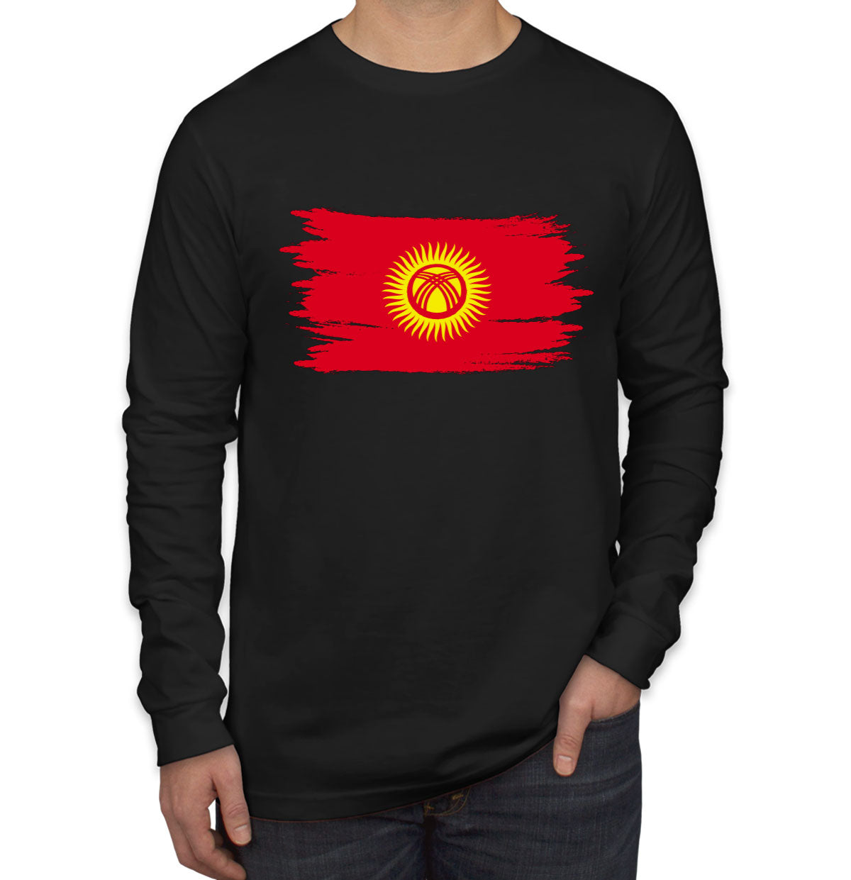 Kyrgyzstan Flag Long Sleeve Shirt