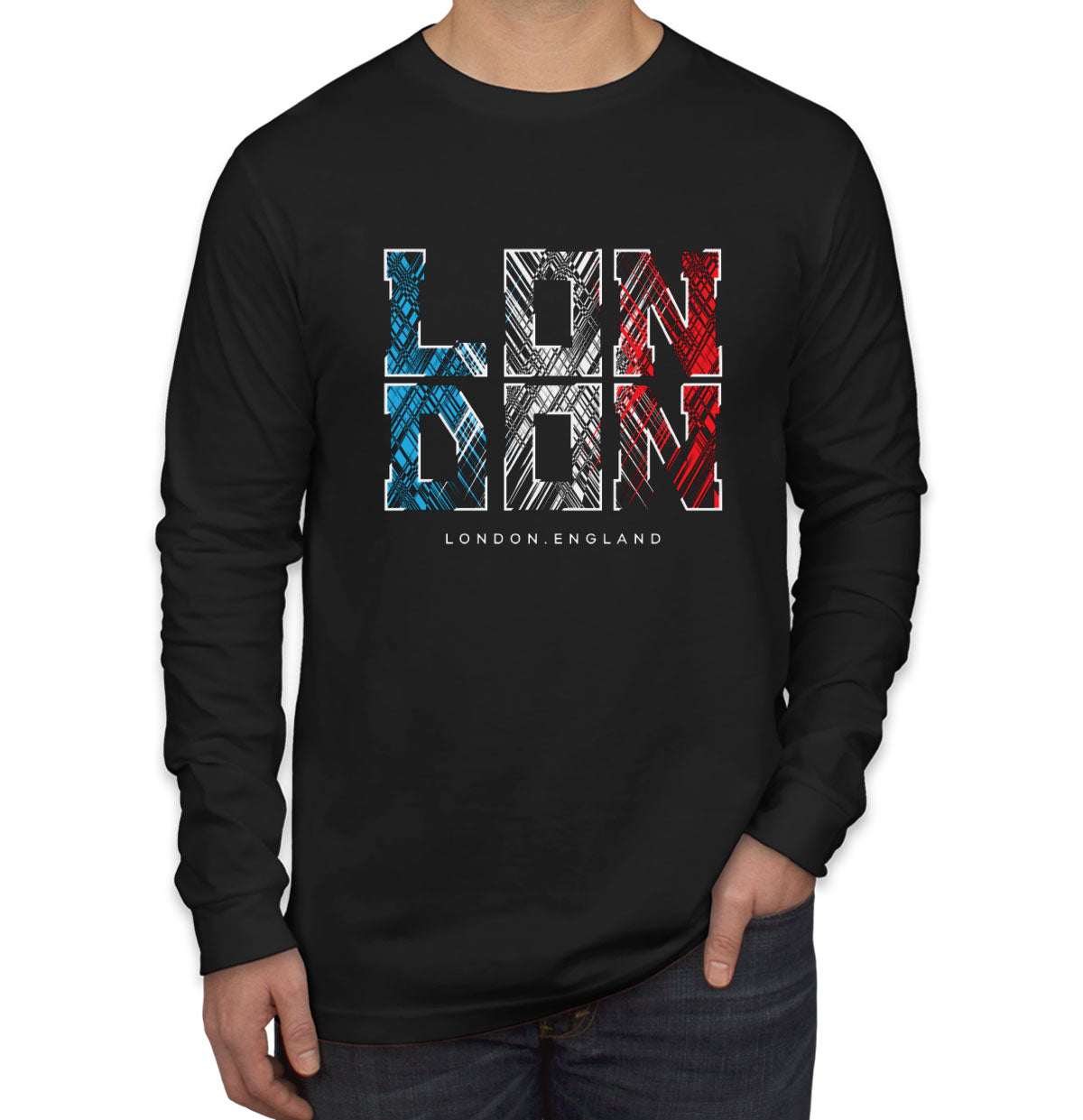 London England Men's Long Sleeve Shirt