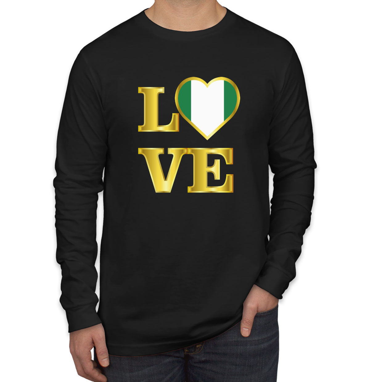 Nigeria Love Long Sleeve Shirt