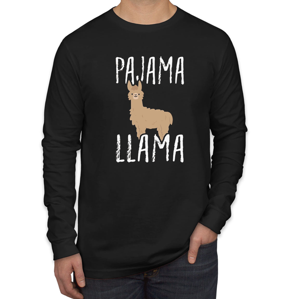 Pajama Llama Men's Long Sleeve Shirt