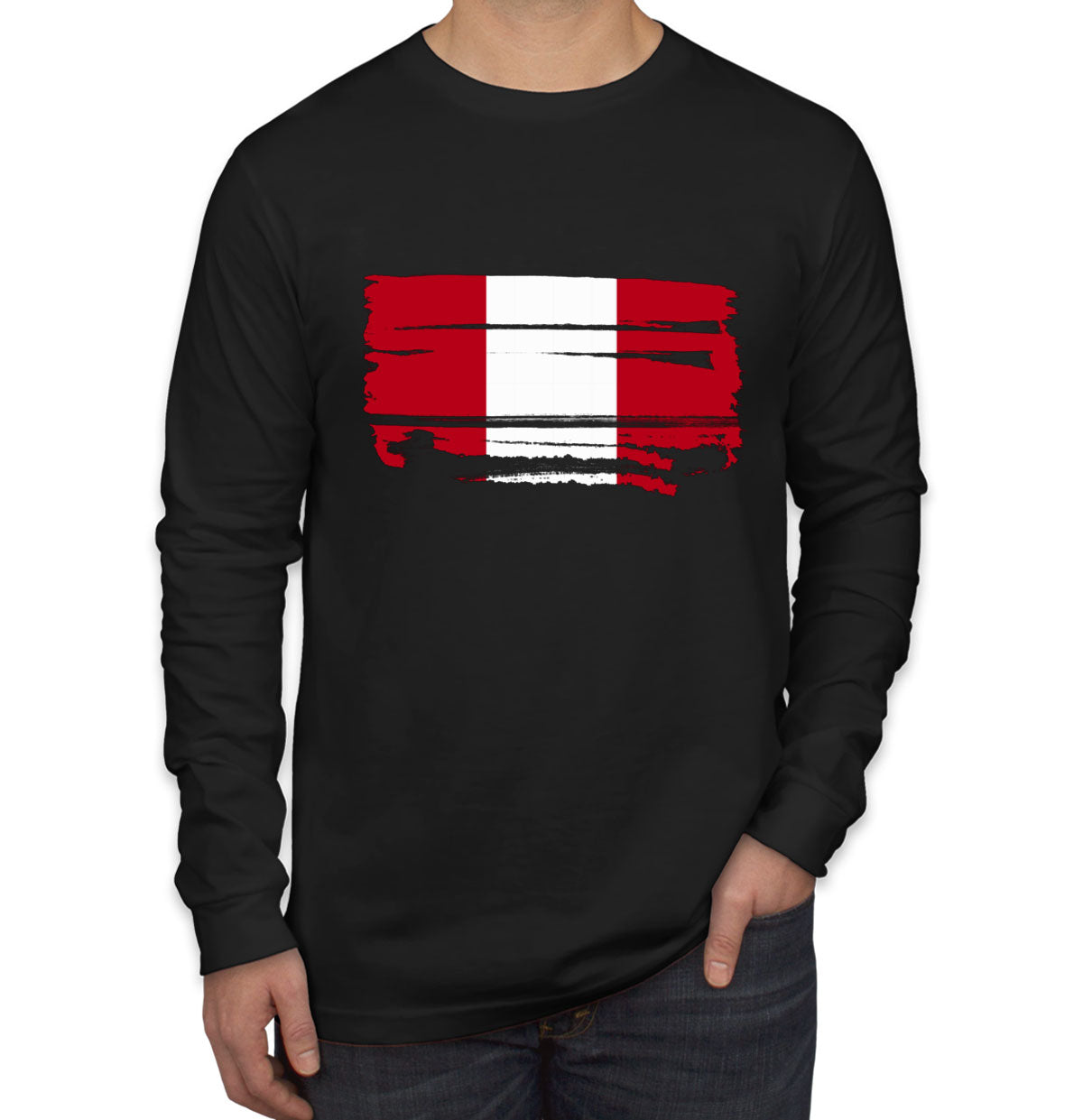 Peru Flag Long Sleeve Shirt