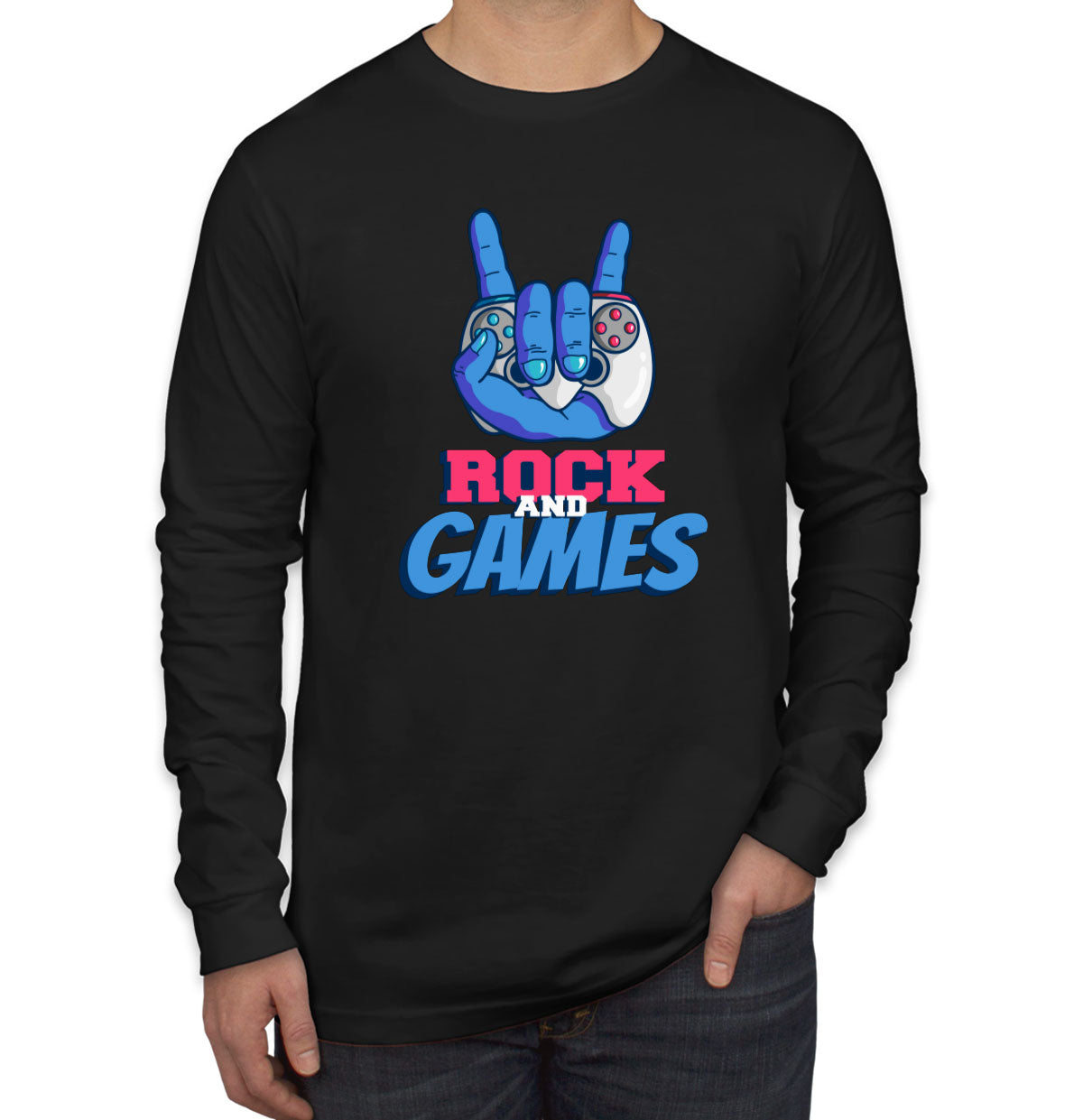 Rock And Games Men's Long Sleeve Shirt