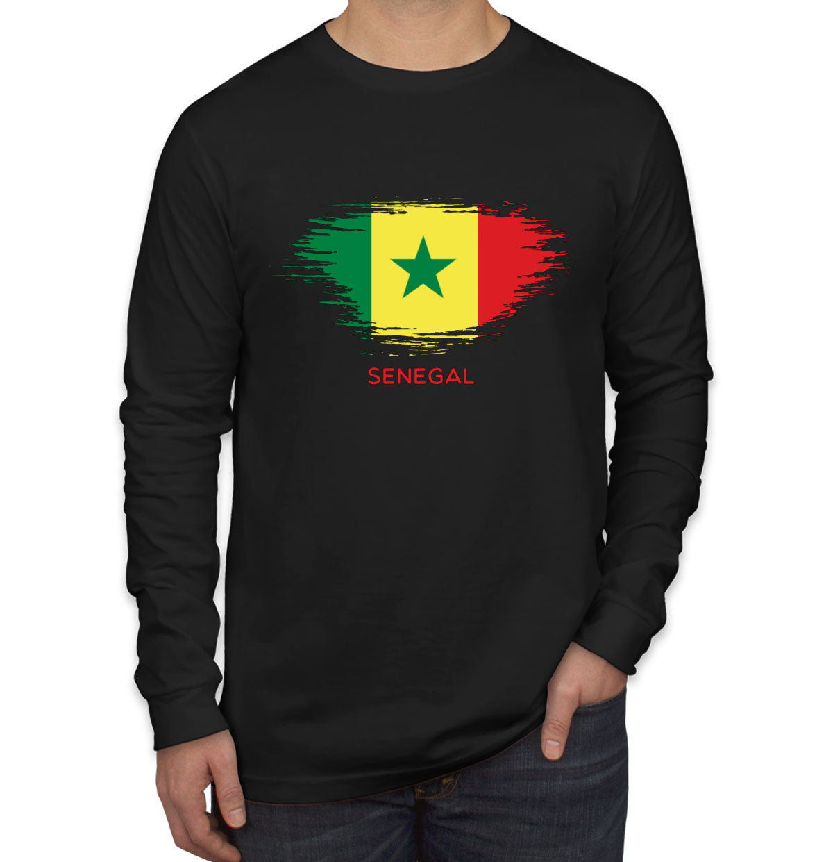 Senegal Flag Long Sleeve Shirt